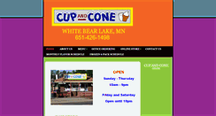 Desktop Screenshot of cupandconewbl.com